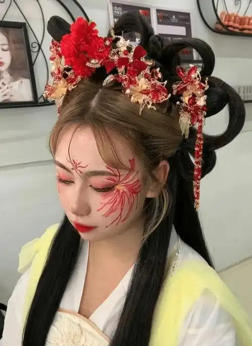 好了小编今天就分享到这里~创意古装彩绘与传统的汉服妆容不一样,它所