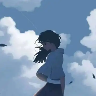 蓝色系女漫头像活在这珍贵的人间太阳强烈水波温柔