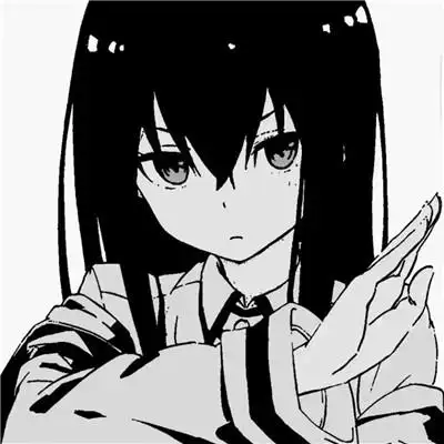 ins黑白动漫女头 超火的日系ins风漫画头像黑白女生高清好看图片_女生