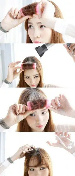 好看,但只要睡一觉起来就毫无造型可言,而学会如何打理刘海让发型恢复