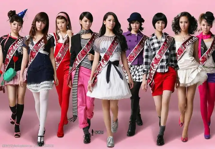 少女时代的合照(二)图片图片-图行天下图库