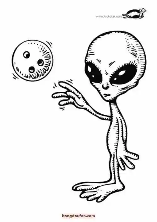 外星人简笔画画法 外星人卡通画手绘教程2外星人怎么画外星人简笔画