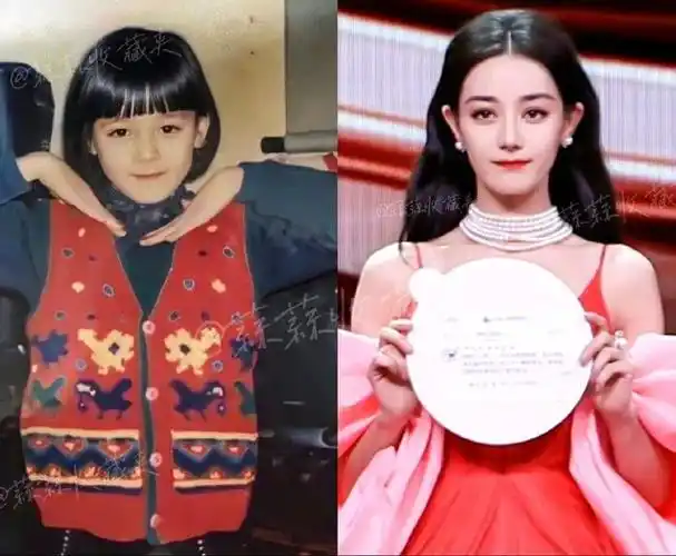 小时候的迪丽热巴 也太可爱啦……__财经头条