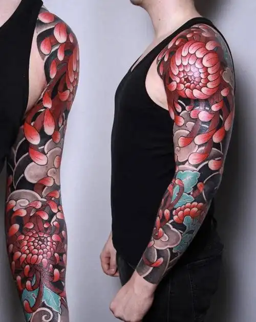 花臂纹身图片_新传统纹身图案