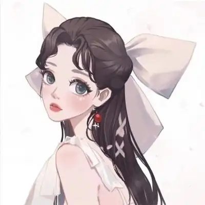 卡通女生头像小清新可爱清纯唯美女头像卡通