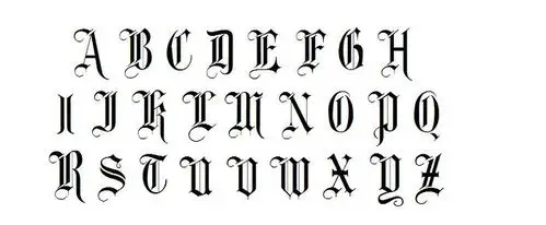 哥特式字体感兴趣的请进～～〔就是黑执事,****里的〕 - 日志 - 淡薇