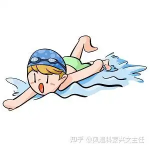 因为游泳需要全身肌肉来协调,尤其是蛙泳以及自由泳的时候,手脚及身体