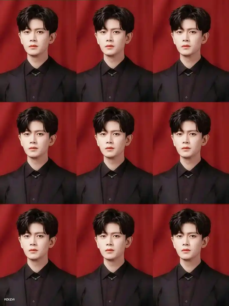 任嘉伦.结婚照给你们准备好了#任嘉伦 #红底合照 #西装杀  - 抖音