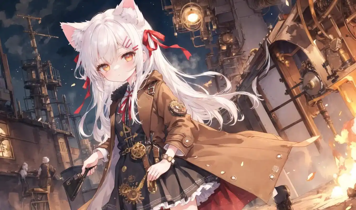 白毛小萝莉.#超萌小萝莉 #二次元美图 #二次元精美壁纸   - 抖音