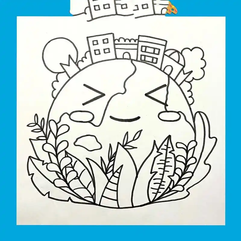 少儿创意美术|拥抱地球妈妈 少儿创意美术|拥抱地球妈妈 4月22日是