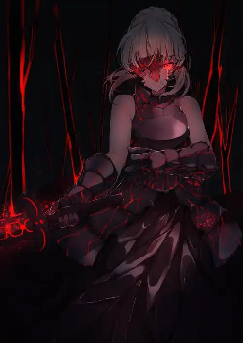 要帅气凛然的黑saber,还是美如壁纸的樱?