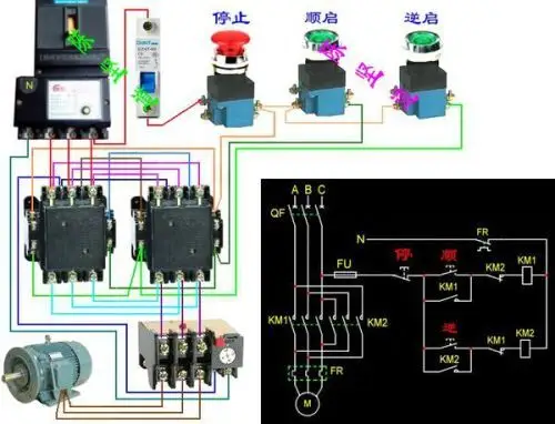 三相电机正反转接法 如图 对吗 在线等 我笨 自己画的不好看