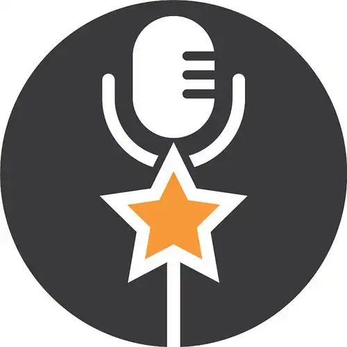 麦克风图标标识卡拉ok和音乐设计图片