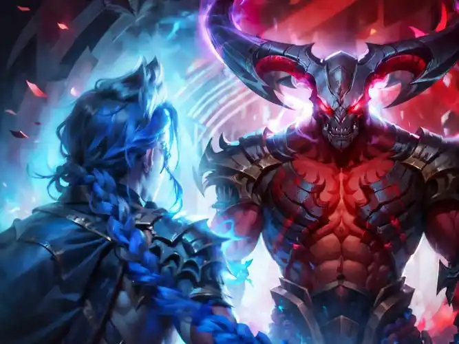 【ai高清重绘】影流刺客x暗裔杀手 | lol影流之镰凯隐-高清技能图标