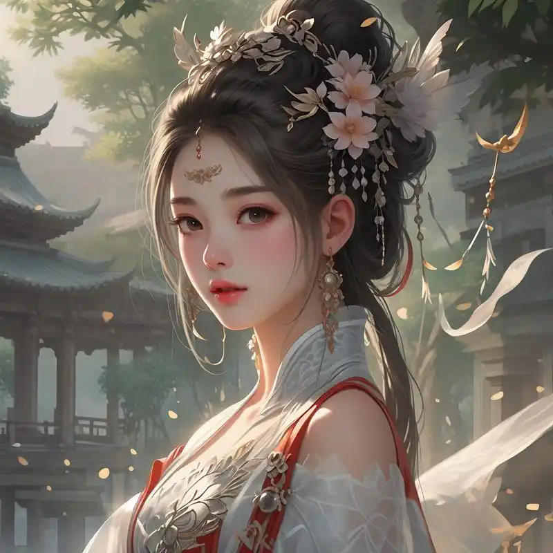 古风头像精选94 沉浸在这古风仙女的世界里,仿佛时光倒流,与千古