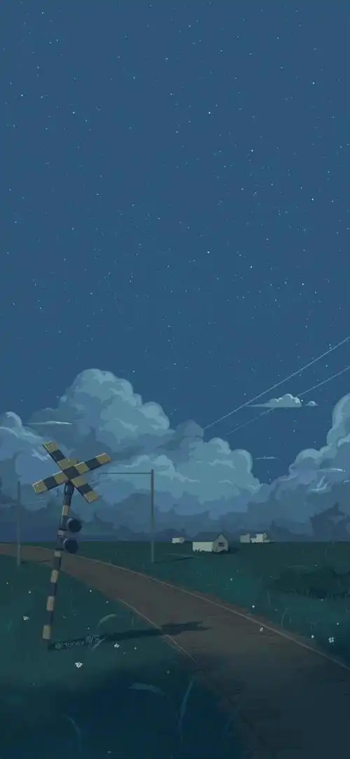 cr:honey果酱唯美治愈日系动漫风景插画壁纸.