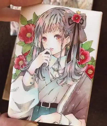 少女水粉插画,别具一格的色彩