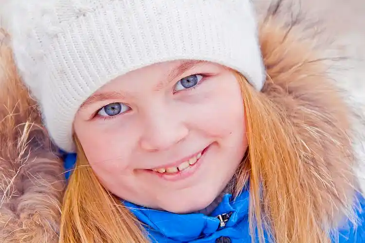 可爱,女孩,照片,蓝眼睛,白人,帽子_高清图片_全景视觉