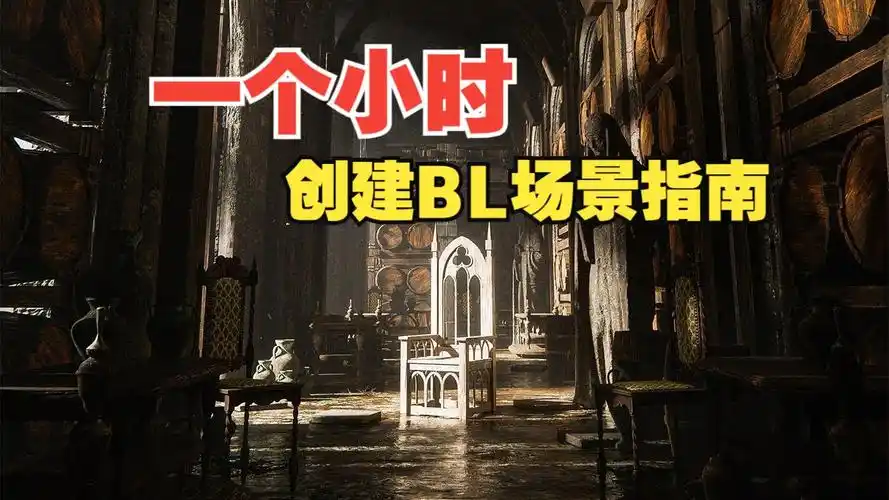 1 小时内制作旧地下室场景 blender场景建模教程