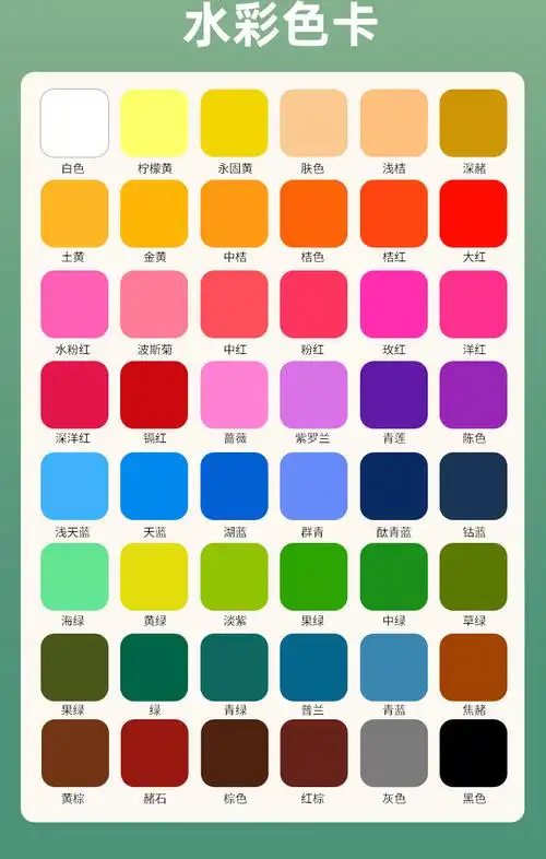 柯罗儿童水彩颜料 36色48色固体水彩颜料套装高品质水彩颜料绘画