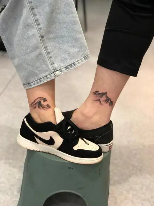 情侣纹身   #脚踝纹身