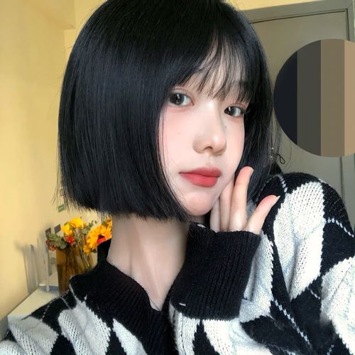 假发女日系齐耳bobo头甜美可爱减龄学生自然逼真圆脸造型短发假发