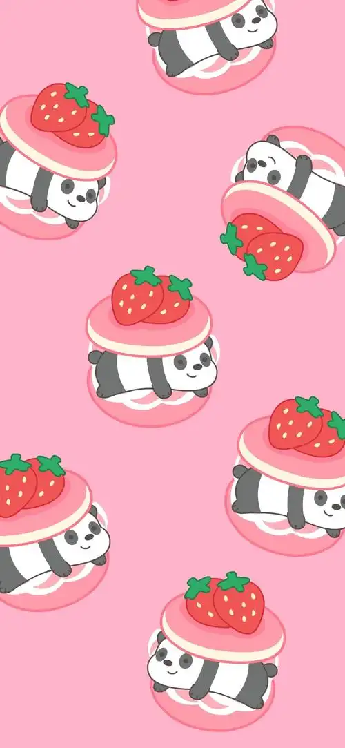 少女心可可爱爱软萌油画壁纸紫色手绘小兔小熊超萌全屏壁纸仙女加关注