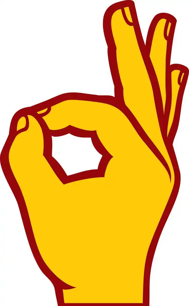 人类好手标志,人类的好手势 (ok 手形符号, ok 符号, ok 的手势图标)