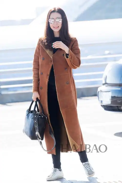 崔智友2016年11月28日韩国仁川机场街拍:身着golden goose deluxe