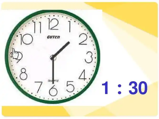 大班课程——《复习整点,半点》