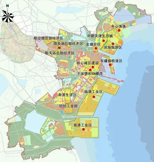 天津滨海新区简介及相关规划图