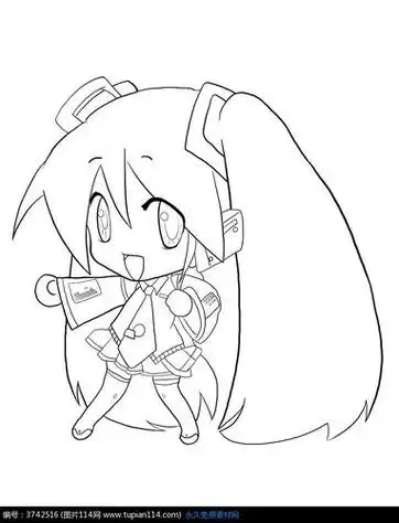 简笔画人物简单易学动漫