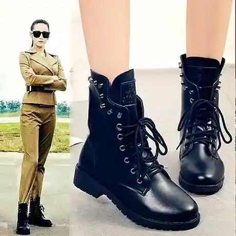 【女军靴】_女英伦军靴图片_秋冬棉靴价格_搭配分享 - 爱逛街