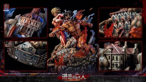 集美殿堂进击巨人版权雕像