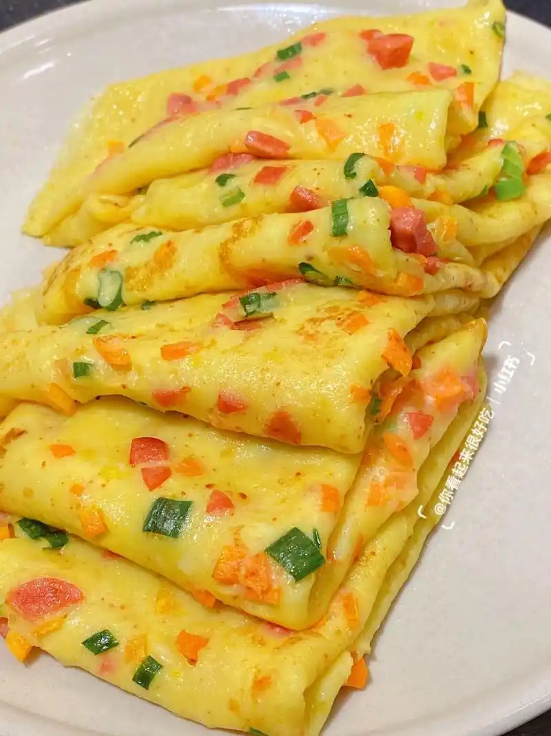 香喷喷的鸡蛋饼~ 筋道不易烂的秘诀来啦!