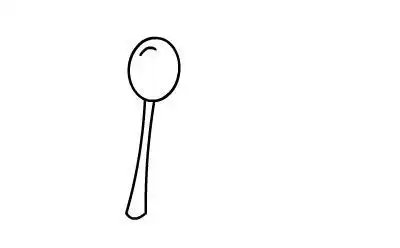 盘子勺子简笔画的