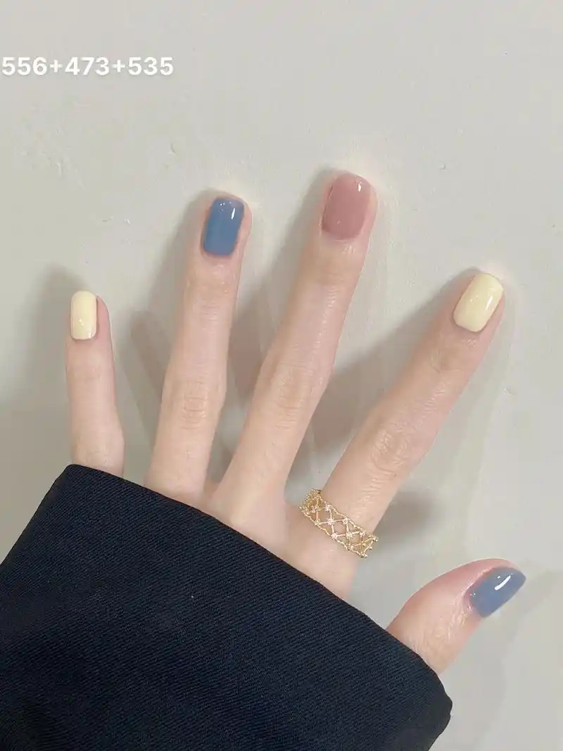 适合短甲的夏天美甲合集.#短指甲也可以这么美 #春夏美甲 # - 抖音