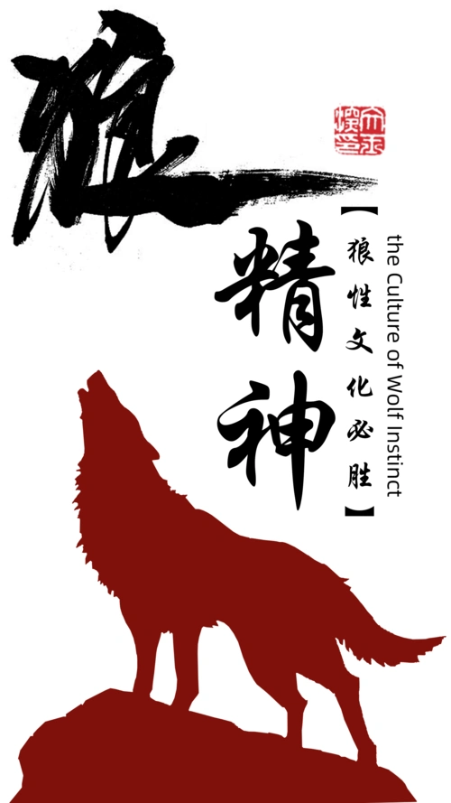 企业团队培训之狼性文化海报设计