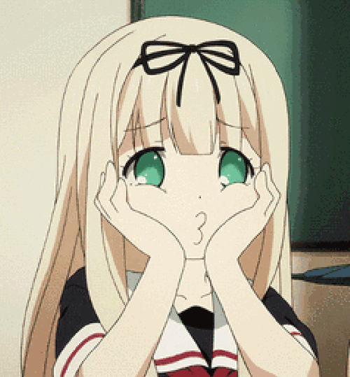 动漫美女嘟嘟嘴卖萌gif动图_动态图_表情包下载_soogif