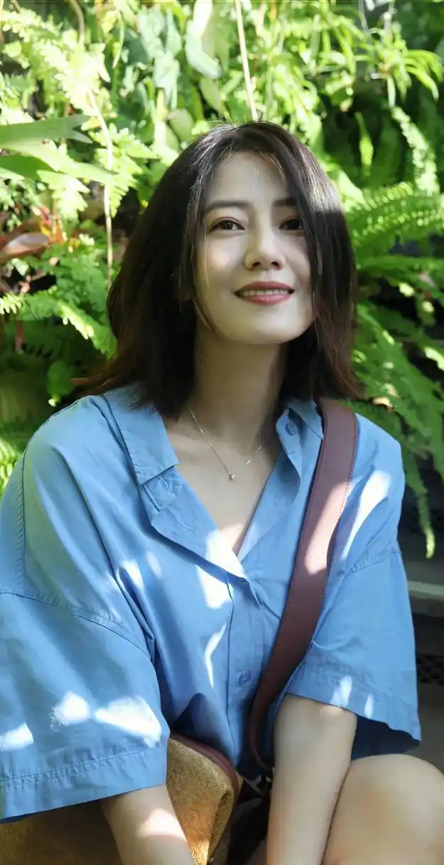 夏日暖阳里,高圆圆的清新笑容,如邻家女孩般治愈你的每个瞬间.