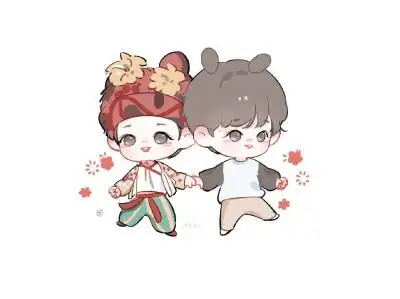 肖战王一博动漫摩托