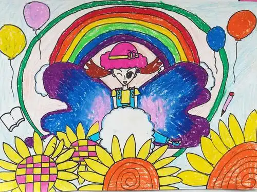 1805班 何子馨同学二等奖作品《彩色的梦想》