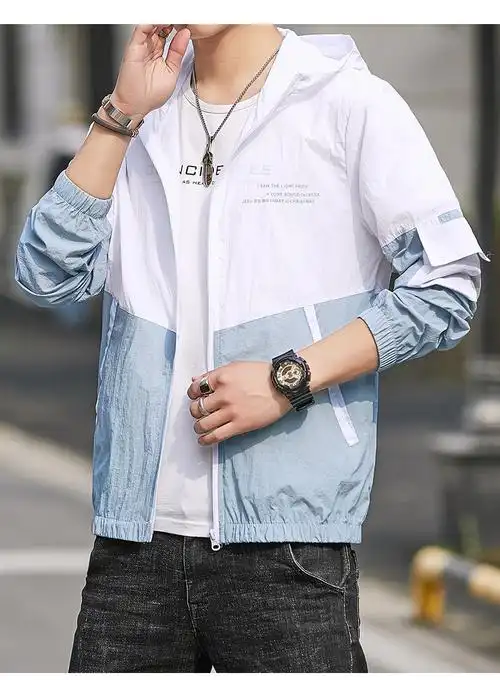 衣服男夏季2020新款潮流超薄透气春秋外套休闲薄款春装夹克衫