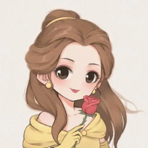 q版迪士尼公主头像,可爱又美丽,每一个都喜欢啊!