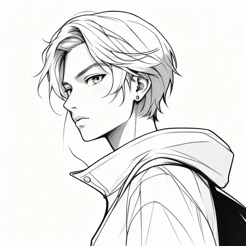 90侧面男神头像集97 探索男性侧脸的魅力,每一个轮廓都散发着不一