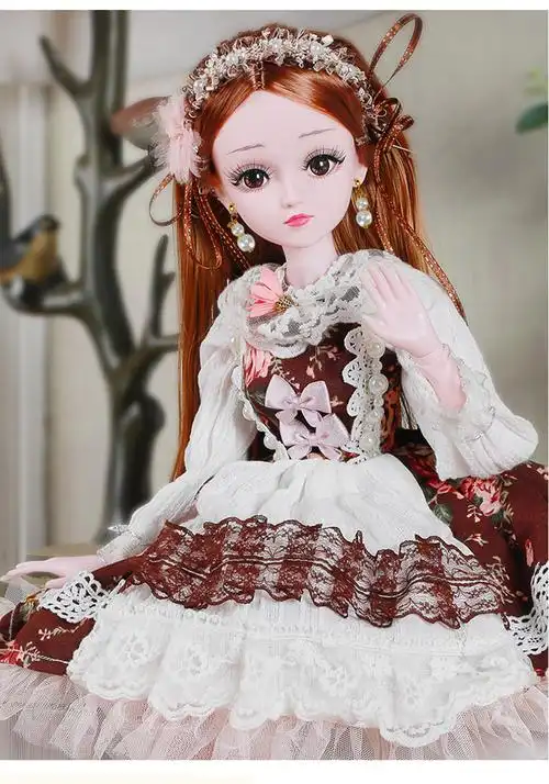 【破损包赔】60厘米怡甜洋娃娃大号公主女孩仿真精致玩具套装大型单个