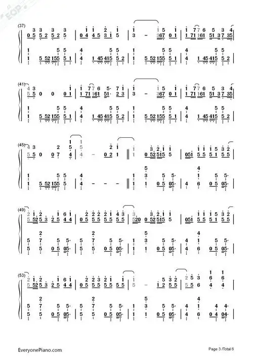 22-taylor swift双手简谱预览3