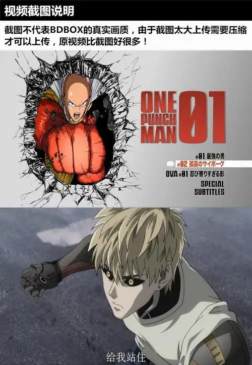 动画onepunchman一拳超人完整tv版bdbox蓝光碟bluray