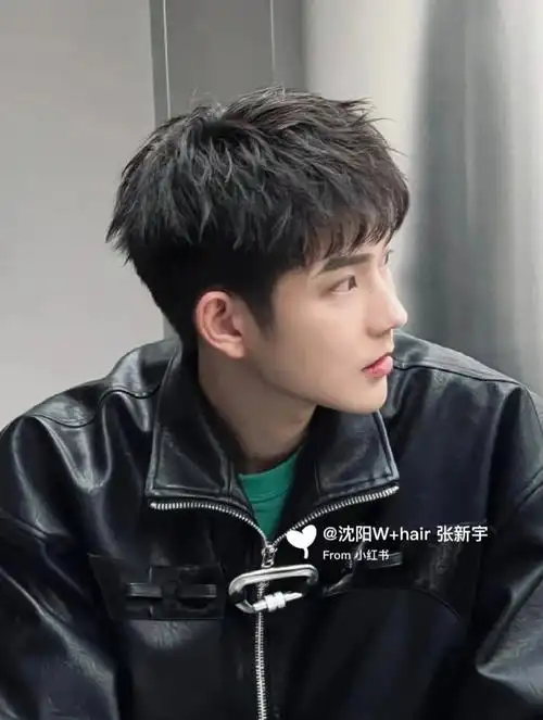 男生钢架碎盖烫,沈阳好打理的男生烫发