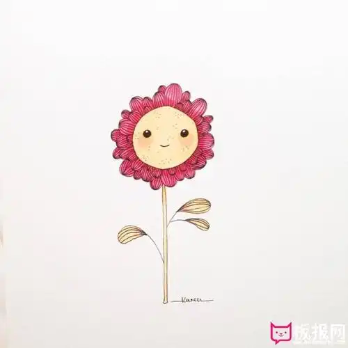 小清新韩国手绘插画图片,简单却不平淡